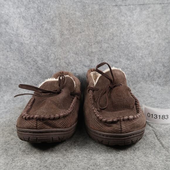 Pawzs by Bearpaw Shoes Mens 10 Slippers Loafer Slip On Moc Casual Comfort Brown - Picture 2 of 13